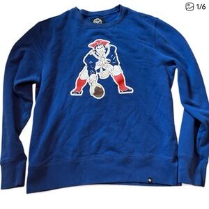 47 brand Mitchell and mess New England patriots pullover